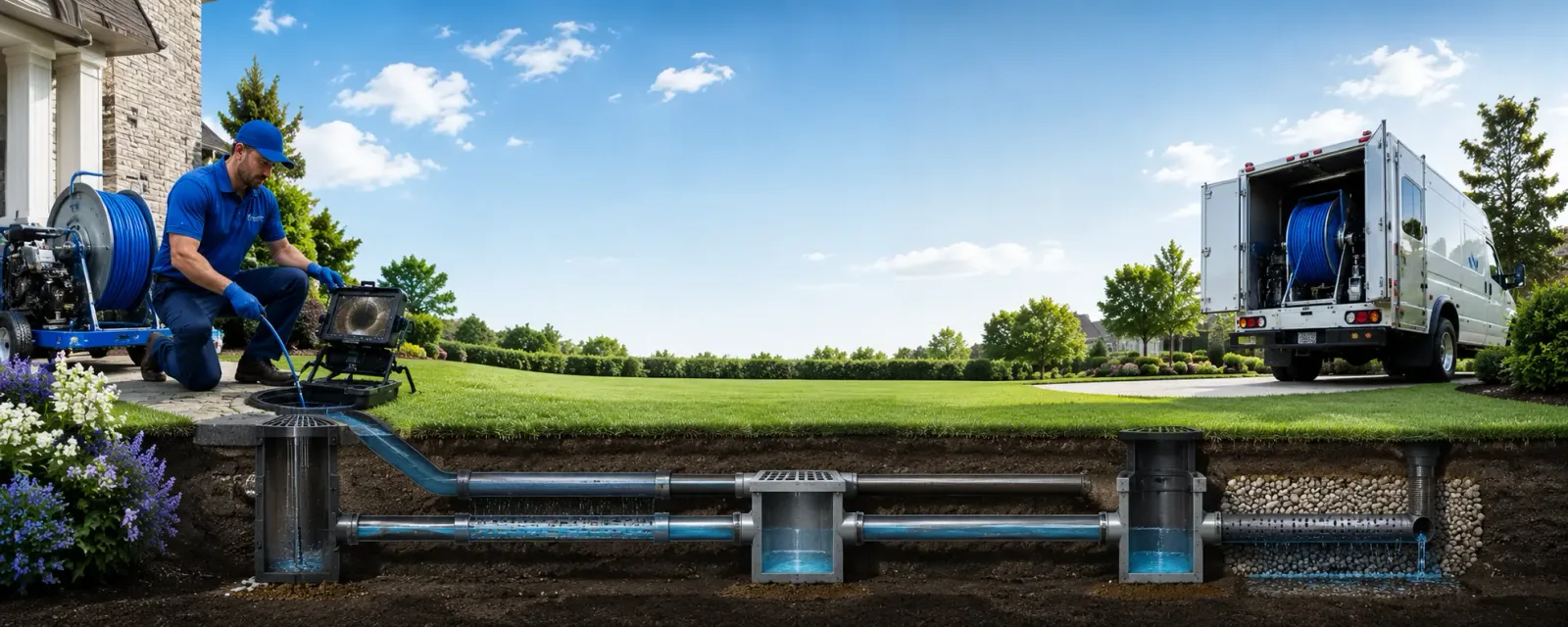 Outdoor drain cleaning information for Enning, SD